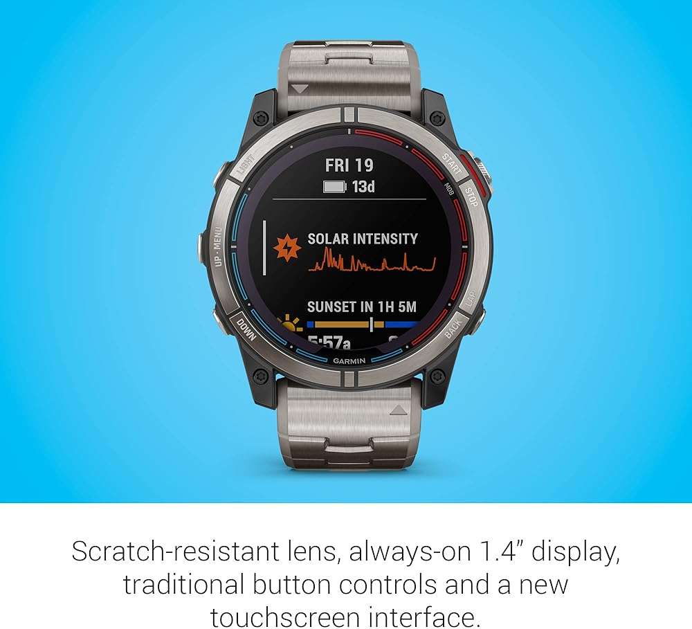 Garmin quatix® 7X Solar Edition, Marine GPS Smartwatch, Solar Charging Capabilities, Durable Watch with Flashlight, Tide Changes and Anchor Drag Alerts, Waypoint Marking - Image 5
