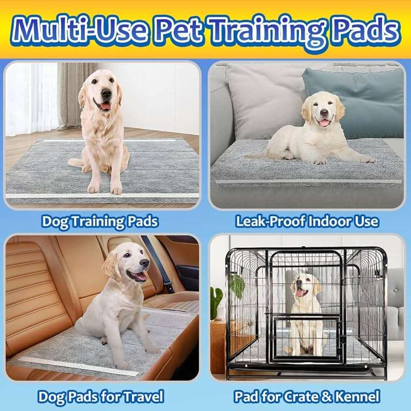 Dogcator Charcoal Dog Training Pads 100 Count, 22"x22" Puppy Pee Pads for Small Dogs, Activated Carbon Dog Pee Pads, Disposable Puppy Pads Pet Training Pads - Image 5