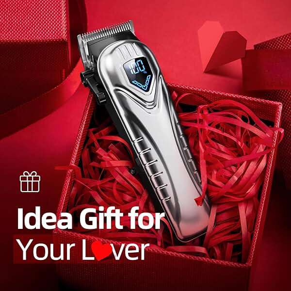 Chicclly Professional Hair Clippers for Men&Women, Low Noise Hair Cutting Kit with 10 Color Combs, LED Display, Gifts for Men, 5H Cordless Clippers and Trimmers Set with Scissors,Cape - Image 7