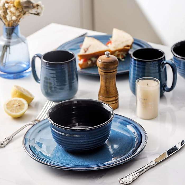 HASENSE Coffee Mug, 20 oz Ceramic Coffee Cup for Men and Women, Large Coffee Mug for Latte Coffee Tea Soup for Office and Home, Dishwasher and Microwave Safe, 1 PCS (Blue) - Image 8
