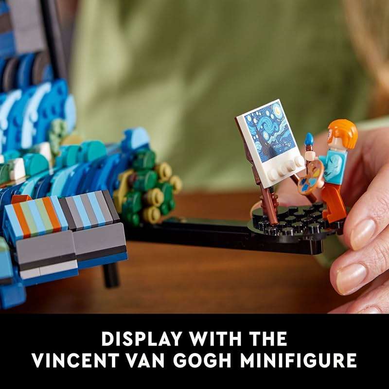 LEGO Ideas Vincent Van Gogh The Starry Night - Building Set for Adults, Ages 18+ - Beautifully Detailed Home Wall Art Decor - Gift for Men & Women - 21333 - Image 4