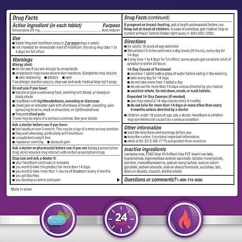 GoodSense Good Sense Omeprazole Delayed Release Coated Tablets 20 mg, Cool Mint, Treats Frequent Heartburn, Acid Reducer, Heartburn Medicine, 42 Count - Image 8