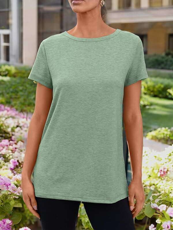 AUTOMET Women's Short Sleeve Shirts Summer Tops Crew Neck Basic Tees Casual Tshirts - Image 7