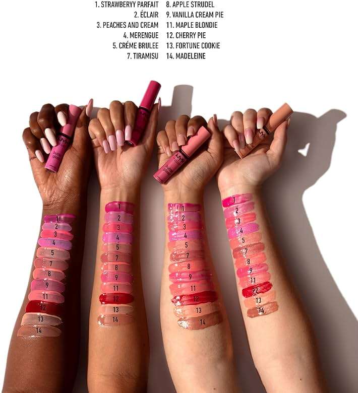 NYX PROFESSIONAL MAKEUP Butter Gloss, Non-Sticky Lip Gloss - Sugar Glass ,Clear - Image 6