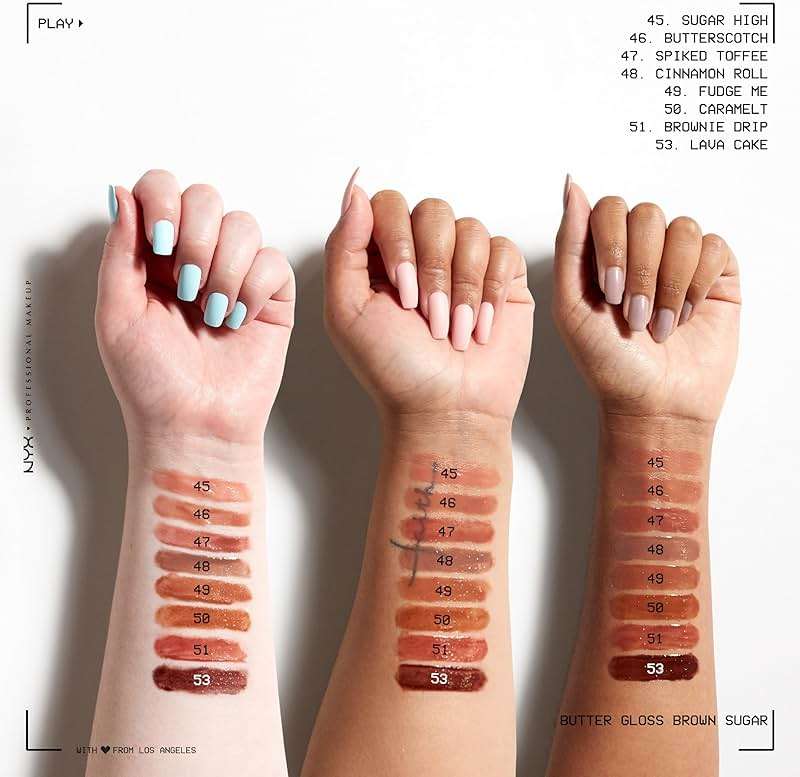 NYX PROFESSIONAL MAKEUP Butter Gloss, Non-Sticky Lip Gloss - Sugar Glass ,Clear - Image 8