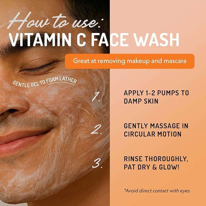 Eve Hansen Vitamin C Cleanser Face Wash | Anti Aging Facial Cleanser for Fine Lines, Age Spots, Dark Circles | Cruelty Free Skin Care Cleansing Gel with Aloe Vera, Vitamin E (4 oz) - Image 6