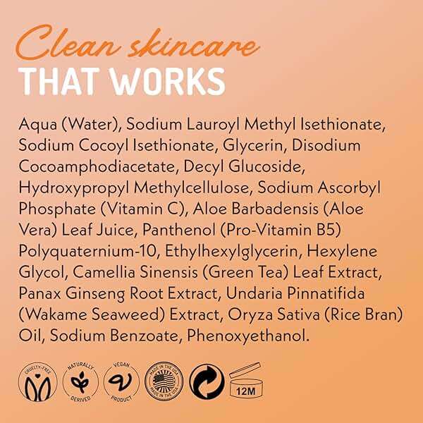 Eve Hansen Vitamin C Cleanser Face Wash | Anti Aging Facial Cleanser for Fine Lines, Age Spots, Dark Circles | Cruelty Free Skin Care Cleansing Gel with Aloe Vera, Vitamin E (4 oz) - Image 9