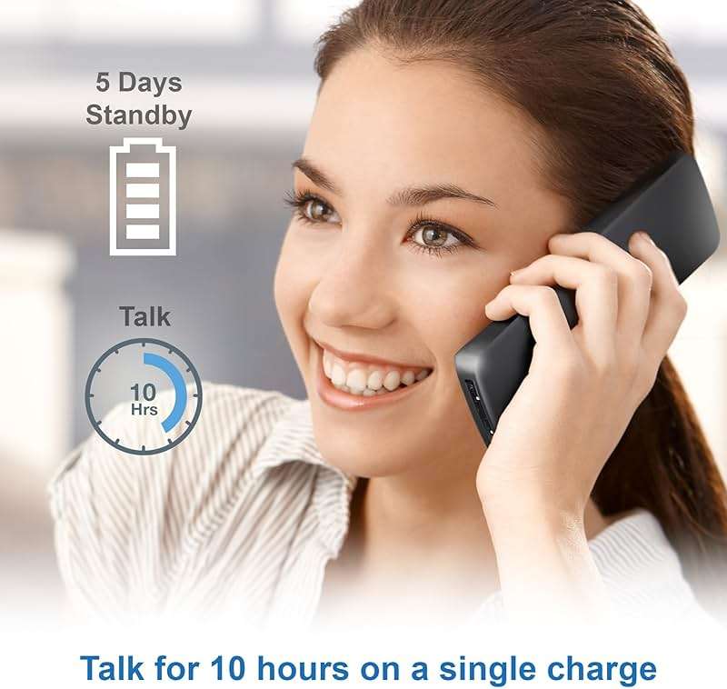 AT&T GL2101-2 DECT 6.0 2-Handset Cordless Phone with Call Block & Caller ID - Full-Duplex Speakerphone, 2" White Backlit Display, Lighted Keypad, Graphite & Black - Image 9