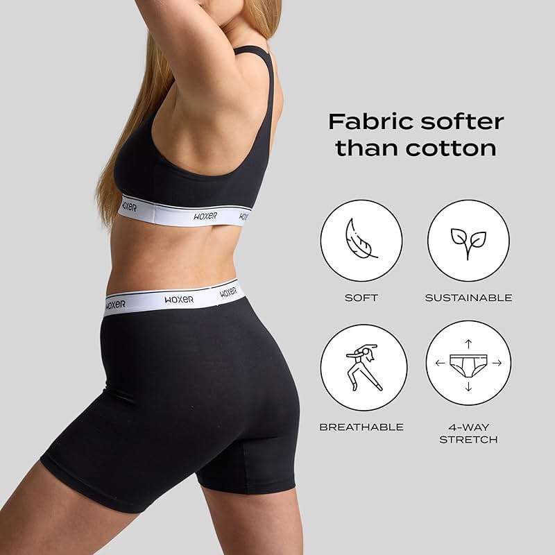 Woxer Womens Baller 5" High Waisted Boy Shorts Underwear – Seamless Boxer Briefs, Boyshort Panties, No Show Women’s Boxers - Image 4