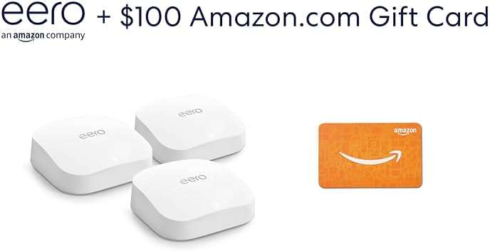 Amazon eero Pro 6E system (3-pack) with $100 Amazon.com Gift Card - Image 8
