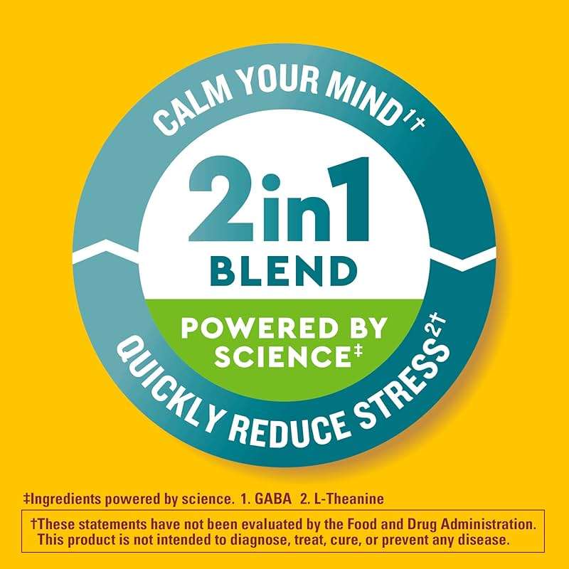 Nature Made Wellblends Stress Relief Gummies, L theanine 200mg to Help Reduce Stress, with GABA 100mg, Same Day Stress Support, 40 Strawberry Flavor Gummies - Image 3