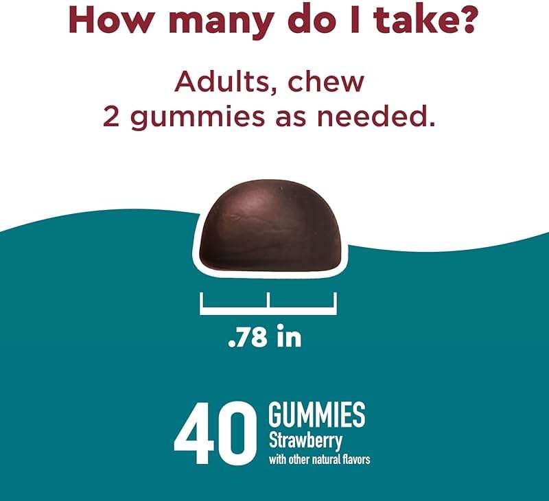 Nature Made Wellblends Stress Relief Gummies, L theanine 200mg to Help Reduce Stress, with GABA 100mg, Same Day Stress Support, 40 Strawberry Flavor Gummies - Image 5