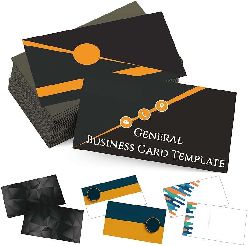 Custom Business Cards Personalized Business Cards for Small Business 300gsm Matte Paper Front & Back Sides Printed 3.5" x 2" - General Template - Image 1