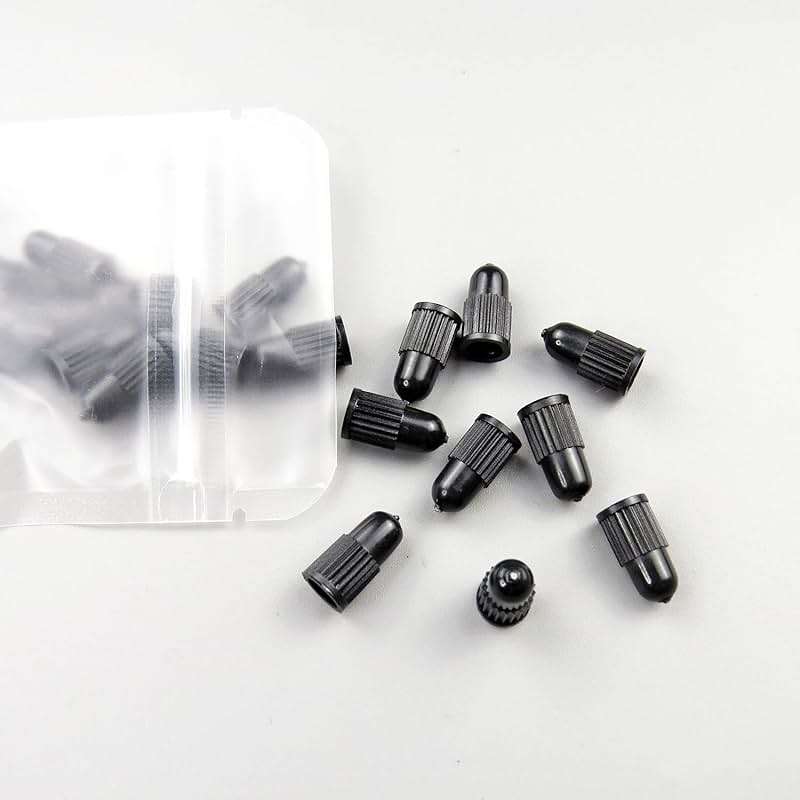 Black Presta Valve caps Plastic Bike tubeless tire caps air dust stem Covers - Used on Presta French valves for MTB Mountain Road Bike Bicycle (20 Pack) - Image 7