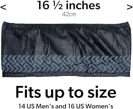 GSD Brand 100 Pack Extra Large Black Shoe Covers Disposable - Non Slip Indoor Reusable Boot Covers - Shoe Booties Disposable - Non Skid Treads - Fits US Men's Size 14 and Women's 16 - Image 4