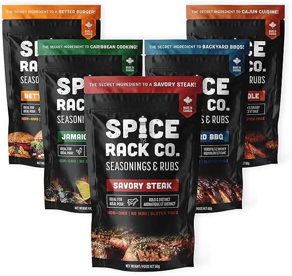 Spice Rack Co. BBQ Seasonings And Rubs - Smoking & Grilling Spices and Seasonings Sets, Grilling Accessories & Smoker Accessories, Unique Fathers Day Gift For Dad, Gifts For Father's Day (5 Pack) - Image 1