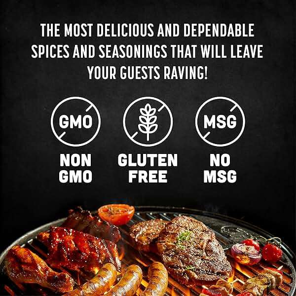 Spice Rack Co. BBQ Seasonings And Rubs - Smoking & Grilling Spices and Seasonings Sets, Grilling Accessories & Smoker Accessories, Unique Fathers Day Gift For Dad, Gifts For Father's Day (5 Pack) - Image 5