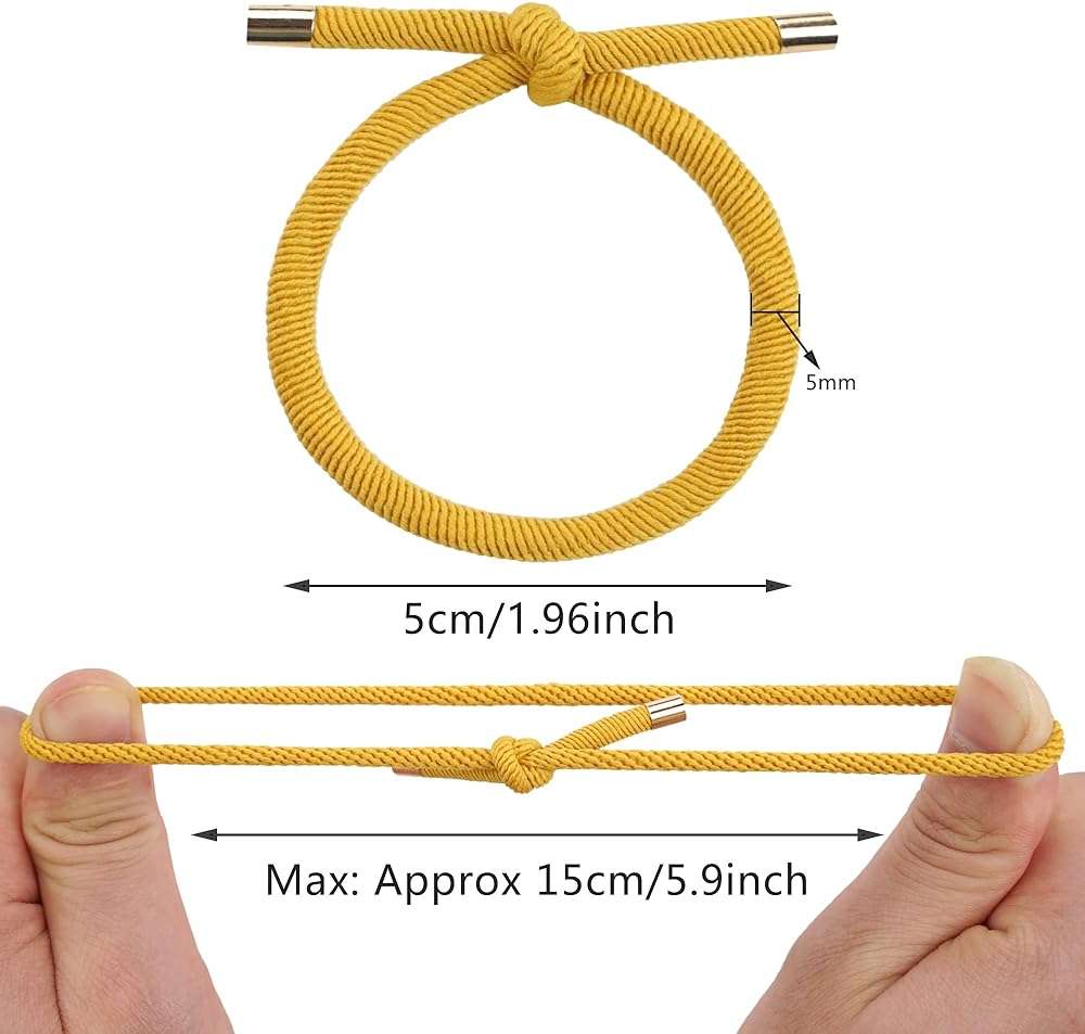 56 Pieces Hair Tie Elastics Knotted Hair Ties Ponytail Holders for Women for Women Girls, 14 Colors - Image 2