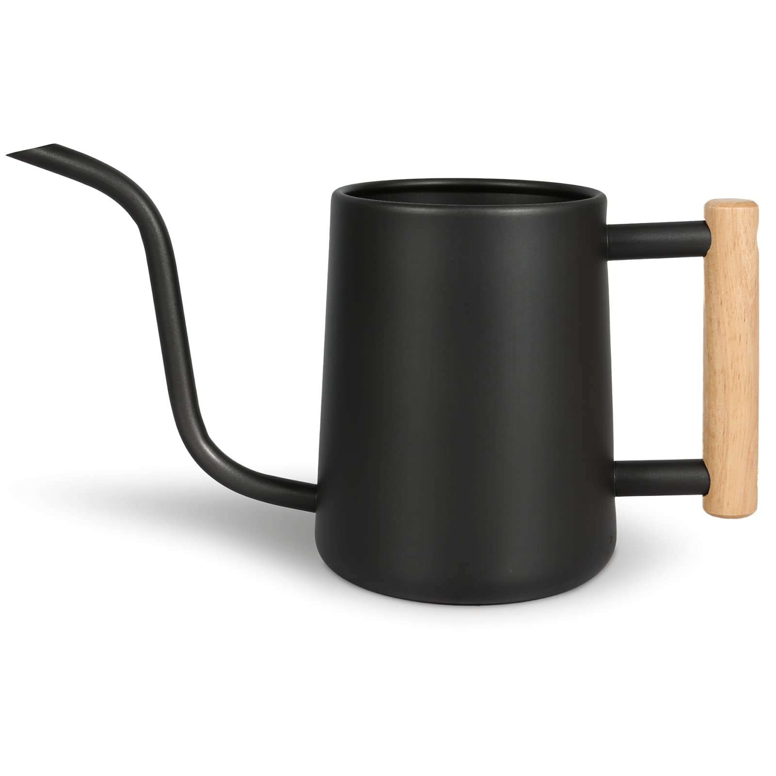 Watering Can for Indoor Plants, 35 oz/1000 ml Metal Stainless Steel Pot with Long Spout for House Plants Bonsai Outdoor Garden Flower Decorative (Black) - Image 1