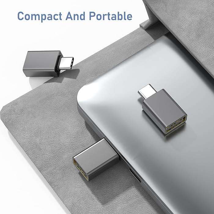 Basesailor USB C to USB Adapter 3Pack,USBC Male to A Female 3.0 OTG MacBook Pro/Air Adapter,Type C Thunderbolt 4 3 Converter for Apple iPhone 17 17e 16,Mac,iPad,Microsoft Surface,Samsung Galaxy S26 - Image 6