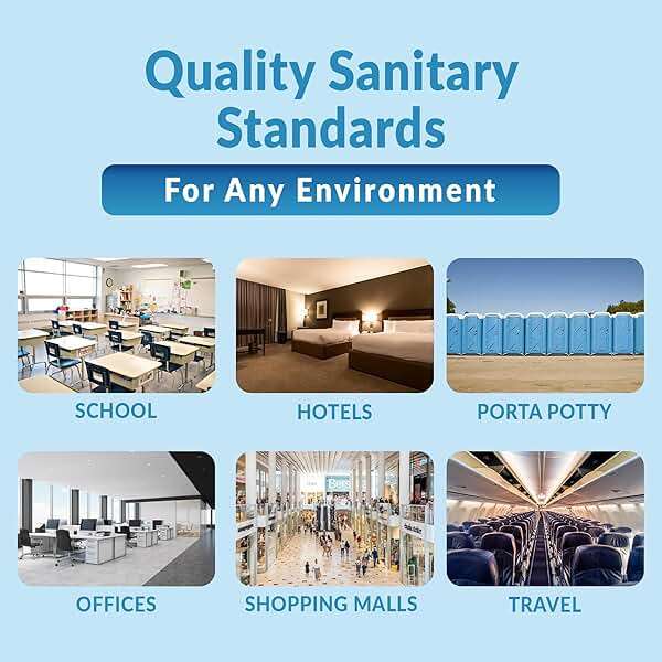 Reli. Toilet Seat Covers (1250 Pcs, 5 Packs of 250) | Disposable Toilet Seat Cover - Flushable - 14x16" (Half-Fold) | Paper Liners for Restroom, Bathroom, Travel, Camping, Kids Potty Training - Image 5