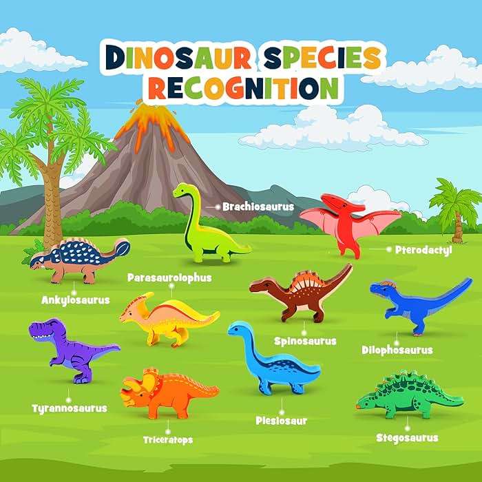 IPOURUP Dinosaur Toys for Kids 3-5: Wooden Stacking Montessori Toys for 3 4 5 6 7 8 Year Old Boys Girls Birthday Gifts for Kid Ages 4-8 Balance Competition Game for Family Stocking Stuffers - Image 4