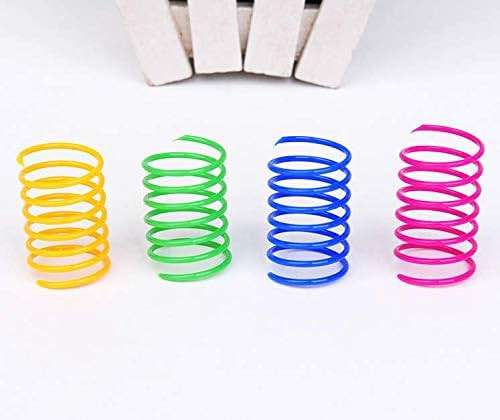 ISMARTEN 120 Pack Cat Spring Toy, Colorful Interactive Cat Toy Plastic Coil Springs Cat Toy for Swatting, Biting, Hunting Kitten Toys - Image 8