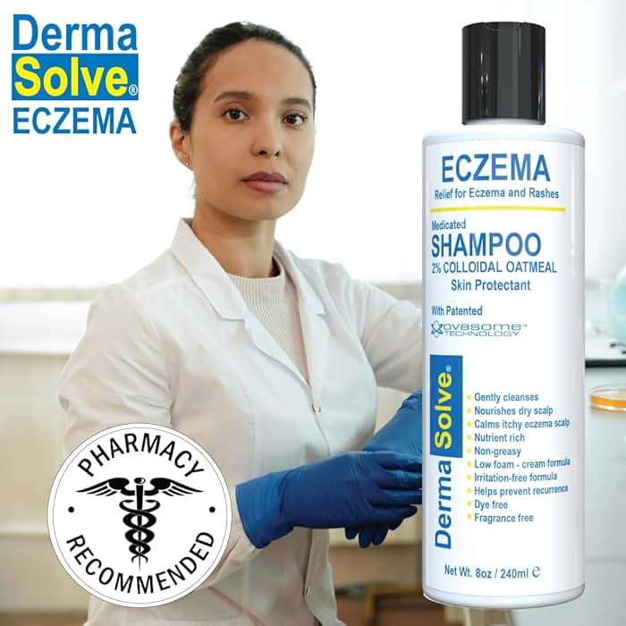 Eczema Shampoo & Conditioner (Combo Pack) - Flare Control Scalp & flake Relief Therapy that Protects, Moisturizes, and Repairs Skin by DermaSolve - Kids & Adults - Steroid Free - Image 4