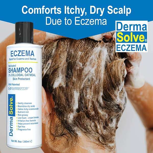Eczema Shampoo & Conditioner (Combo Pack) - Flare Control Scalp & flake Relief Therapy that Protects, Moisturizes, and Repairs Skin by DermaSolve - Kids & Adults - Steroid Free - Image 7