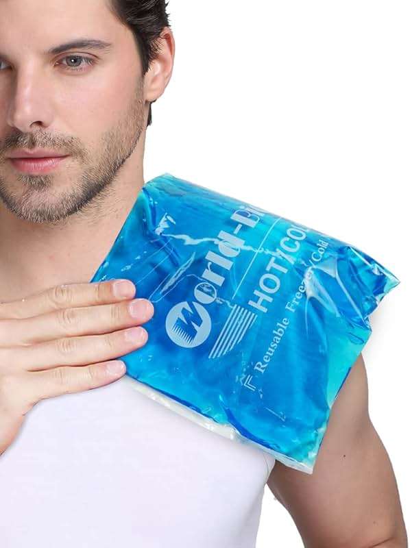 Extra Large Gel Ice Pack for Injuries – Reusable Hot & Cold Compress for Back, Shoulder, Knee & Neck Pain Relief, Long-Lasting Cold, Flexible Therapy Pack, Post-Surgery Recovery, 12.4" x 8.3" - Image 1