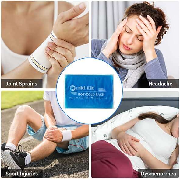 Extra Large Gel Ice Pack for Injuries – Reusable Hot & Cold Compress for Back, Shoulder, Knee & Neck Pain Relief, Long-Lasting Cold, Flexible Therapy Pack, Post-Surgery Recovery, 12.4" x 8.3" - Image 5