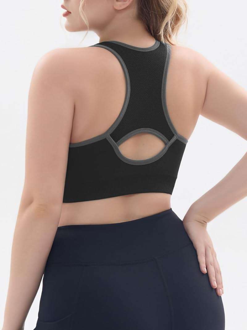 FITTIN Supportive Sports Bra for Large-Bust: 12-Hour Zero-Pressure Comfort - Full Coverage Workout for Plus Size Women - Image 3