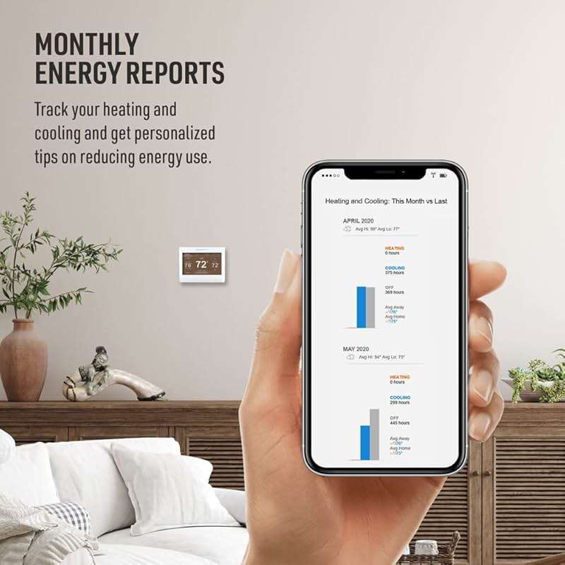 Honeywell Home RTH9600WF Smart Color Thermostat ENERGY STAR Wi-Fi Programmable Touchscreen Alexa Ready - C-Wire Required - Image 9