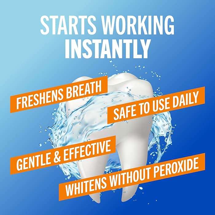 TheraBreath Whitening Mouthwash, Dazzling Mint, Dentist Formulated, 16 Fl Oz (2-Pack) - Image 4