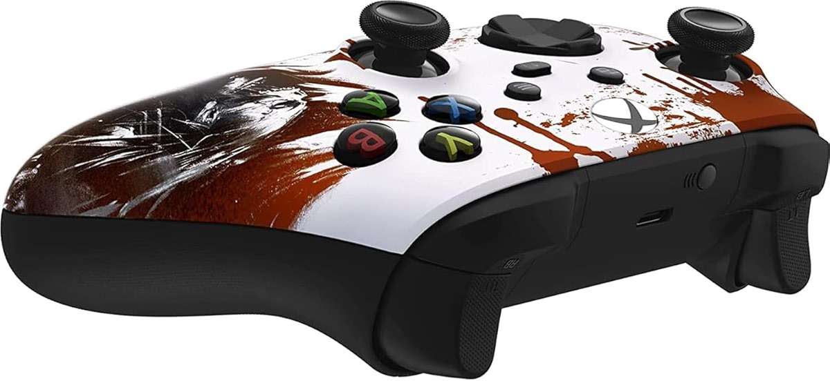 Custom Controllerzz Wireless Controller for Microsoft Xbox Series X/S & Xbox One - Custom Soft Touch Feel - Custom Series X/S Controller (X/S Bloody Zombie) - Image 5