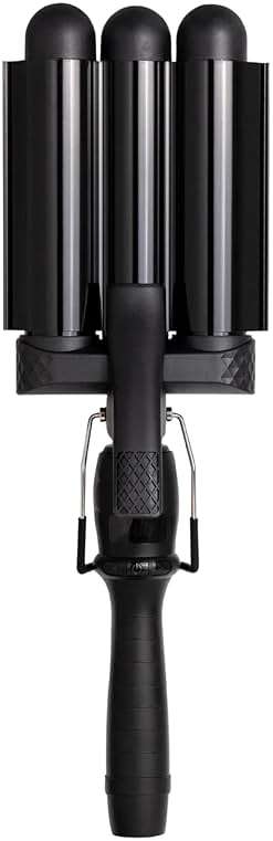 Mermade PRO Hair Waver 1.25" - 3 Barrel Curling Iron 1 1/4 Inch, Ceramic Barrel Waver for Thick, Thin, Long, or Short Hair - Black - Image 1
