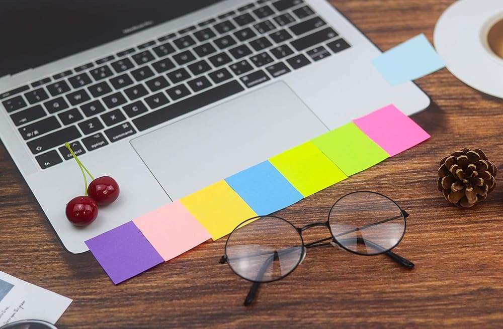 (24 Pads) Sticky Notes 1.5x2 in, 8 Colors Post Self Sticky Notes Pad Its, Bright Post Stickies Colorful Sticky Notes for Office, Home, School, Meeting, 75 Sheets/pad - Image 5