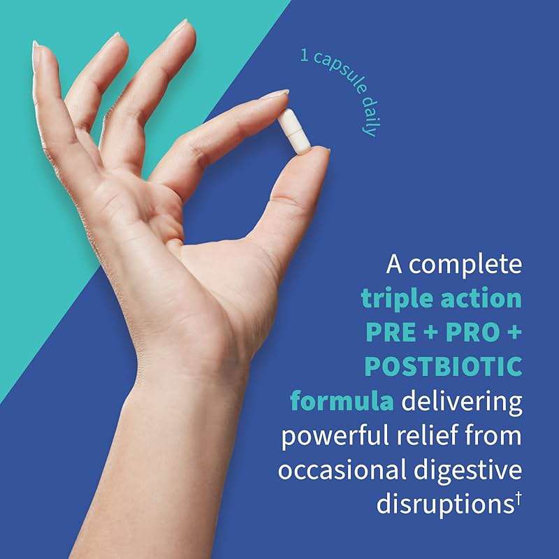 Garden of Life Dr. Formulated Pre, Post & Probiotics Gas & Bloating Once Daily 3-in-1 Complete Prebiotics, Postbiotics & Probiotics – 50 Billion CFU, Non-GMO, Gluten-Free, 30 Day Supply - Image 3