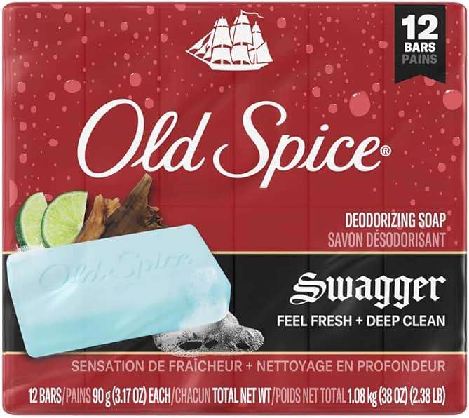 Old Spice Men's Bar Soap Swagger, 3.17oz (12 Bars Total) - Image 1