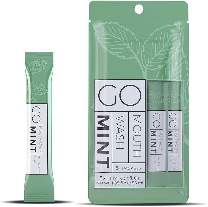 GO mouthwash no Alcohol Formula (Mint, 720 Individual Packets) - Image 1