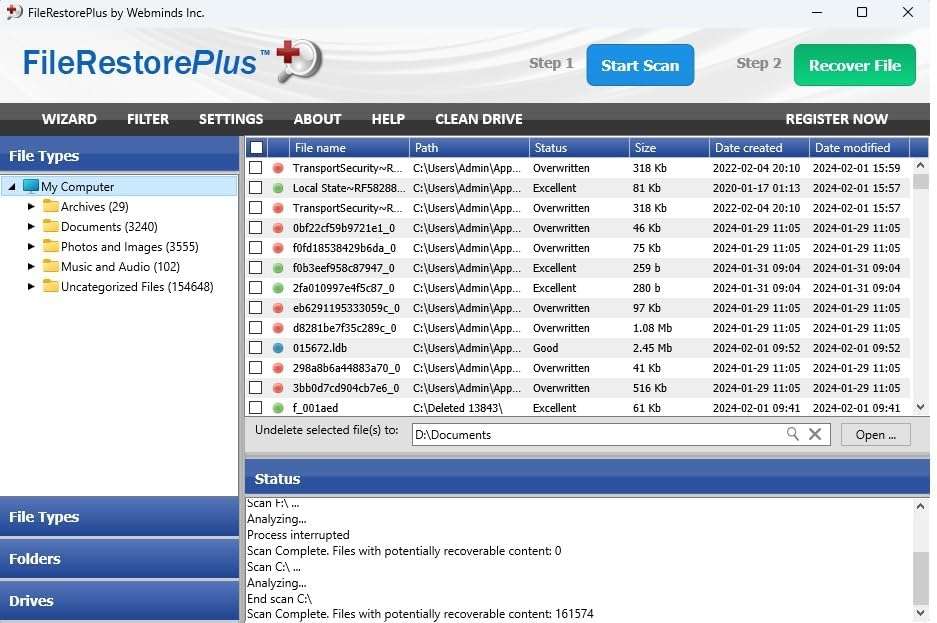 Data Recovery software compatible with Windows 11, 10, 8.1, 7 – recover deleted and lost files – rescue deleted images, photos, audios, videos, documents and more - Image 4