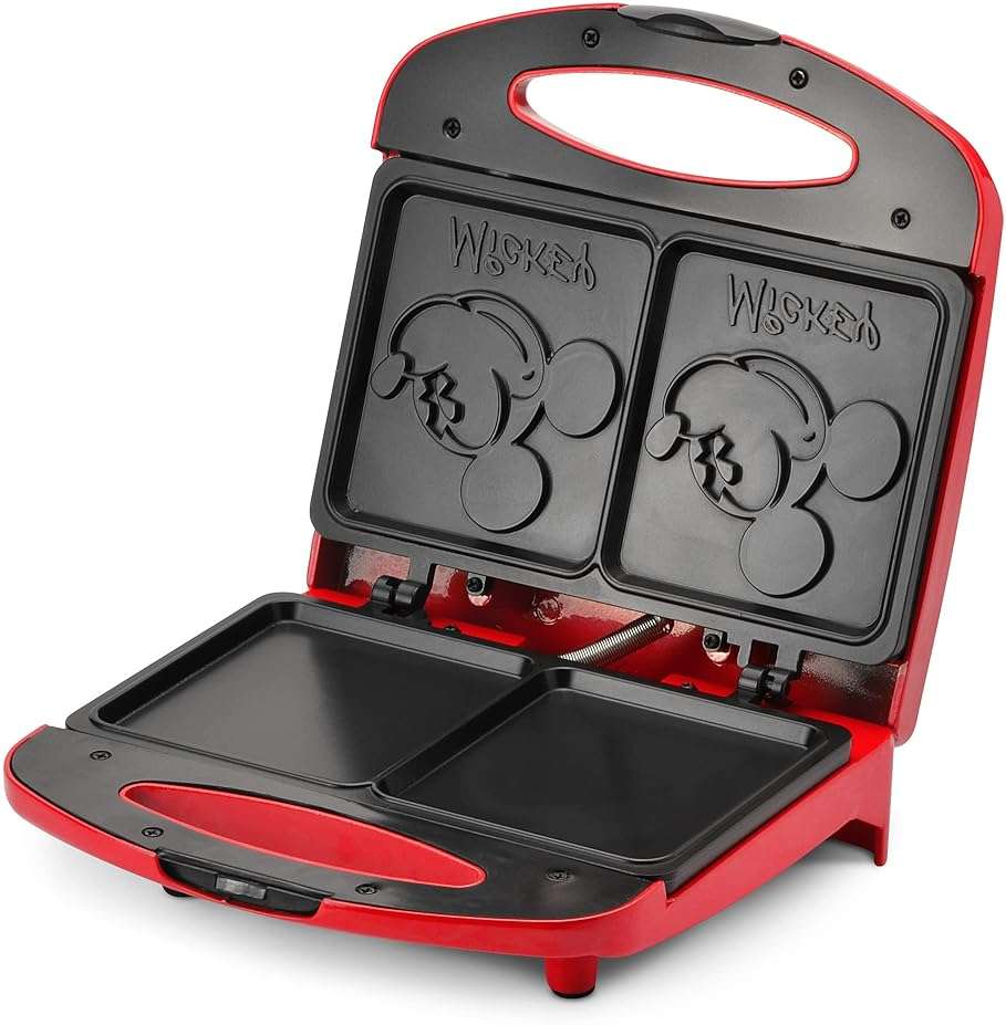 Disney Mickey Mouse Sandwich Maker by Select Brands - Electric Sandwich Maker with Nonstick Cooking Plates & Locking Lid - Cooking Appliance with Indicator Lights - Kitchen Essential for Home & Dorms - Image 3