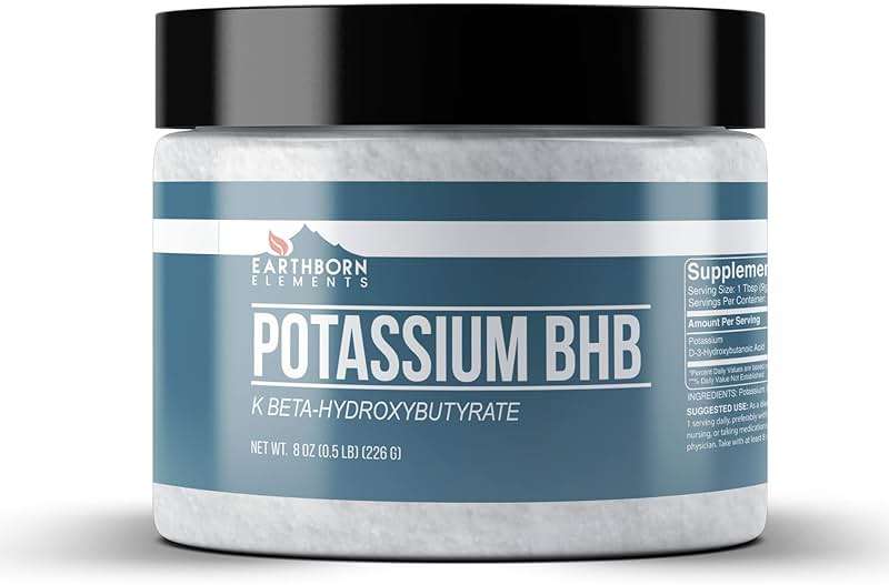 Earthborn Elements Potassium D-Beta-Hydroxybutyrate 8 oz, Potassium BHB, Always Pure - Image 1