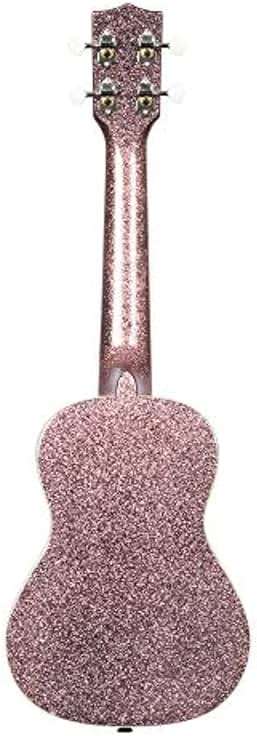 Kala Brand Music Co. Sparkle Collection, 4-String Ukulele, Right, Pink, Concert (KA-SPRK - Image 2