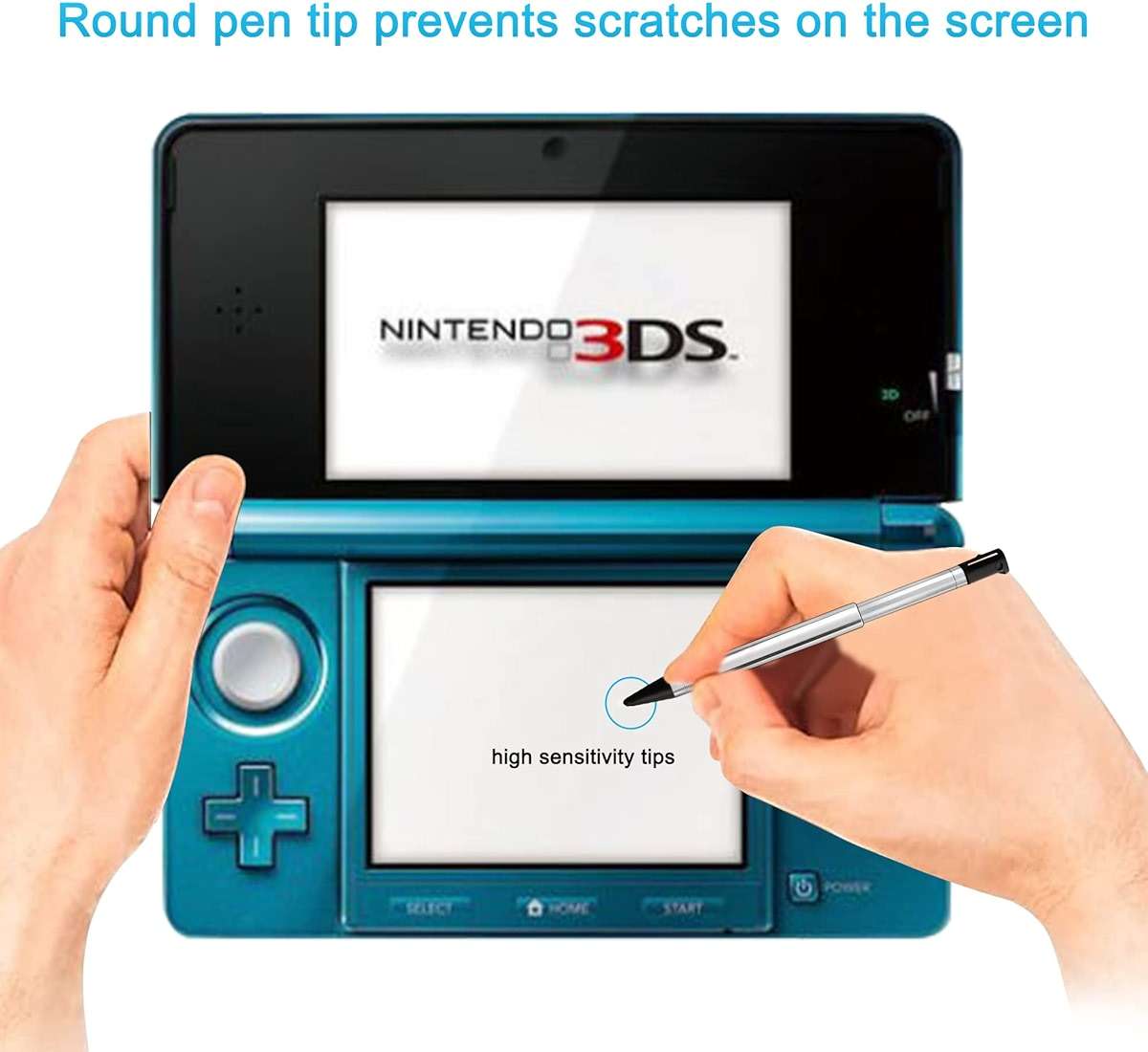 3DS Stylus Pen, Metal Retractable Replacement Stylus Compatible with Nintendo 3DS, 4in1 Combo Touch Styli Pen Set Multi Color for 3DS - Image 6