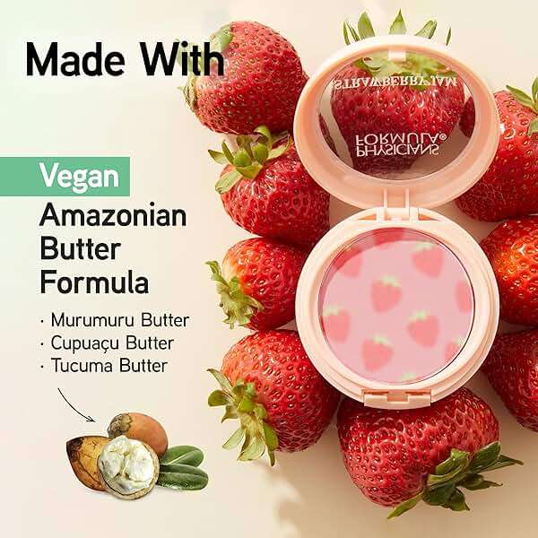 Physicians Formula Murumuru Strawberry Jam Blush Strawberry, Shimmery finish - Image 6