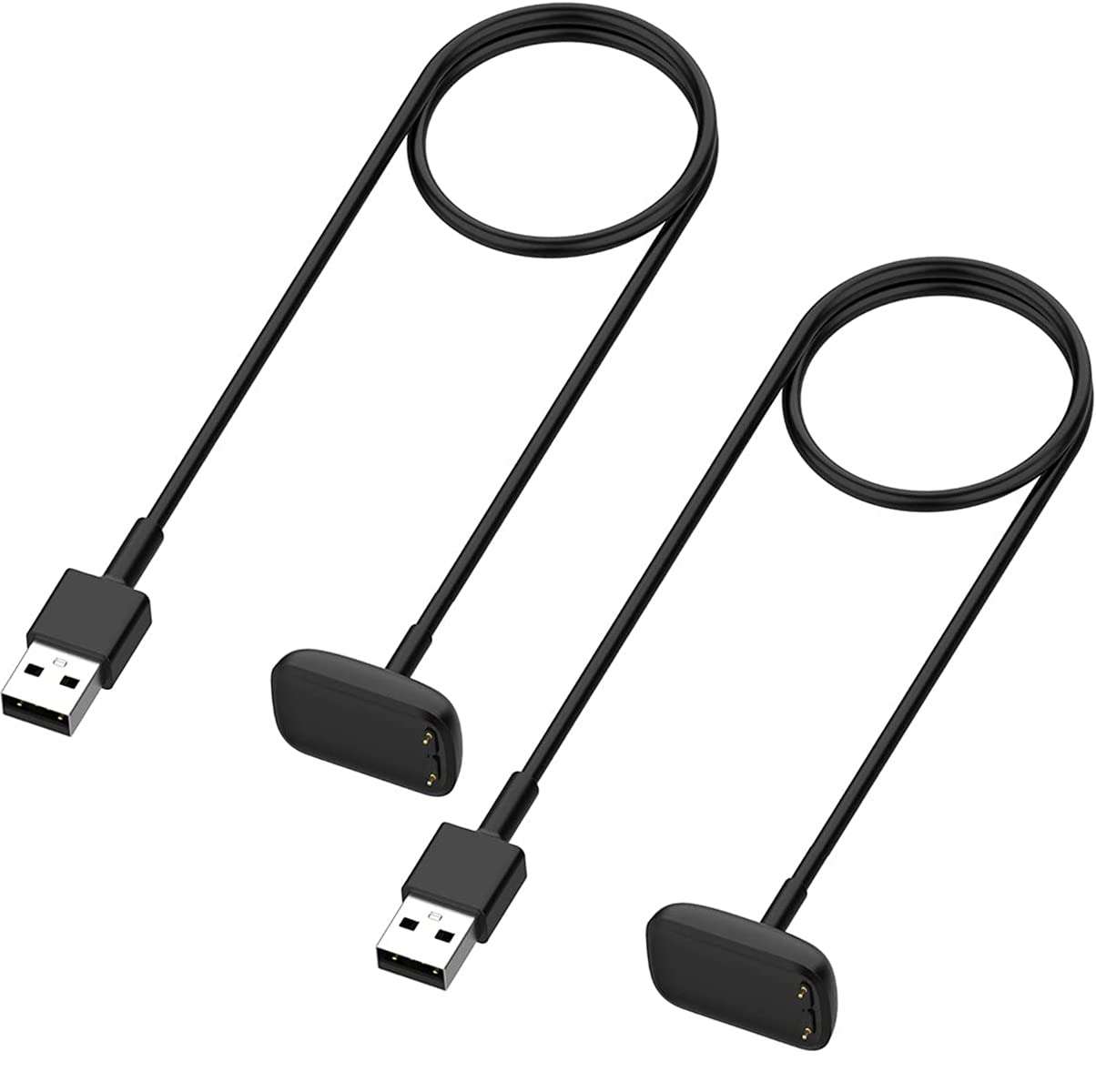 Charger for Fitbit Charge 6/5, Fitbit Luxe, Replacement USB Charging Cable Cord for Fitness Trackers [2-Pack, 1m/3.3ft] - Image 1