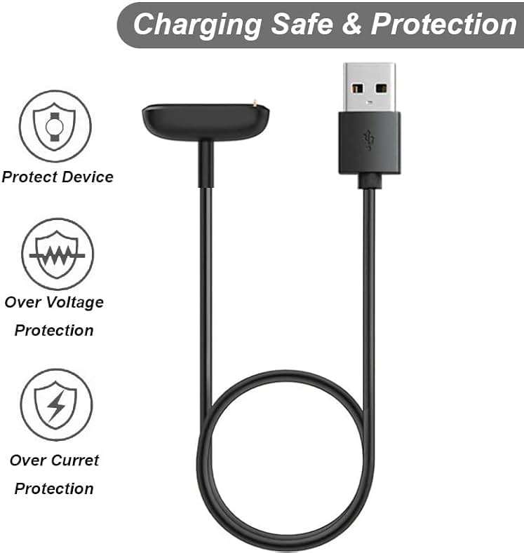 Charger for Fitbit Charge 6/5, Fitbit Luxe, Replacement USB Charging Cable Cord for Fitness Trackers [2-Pack, 1m/3.3ft] - Image 5