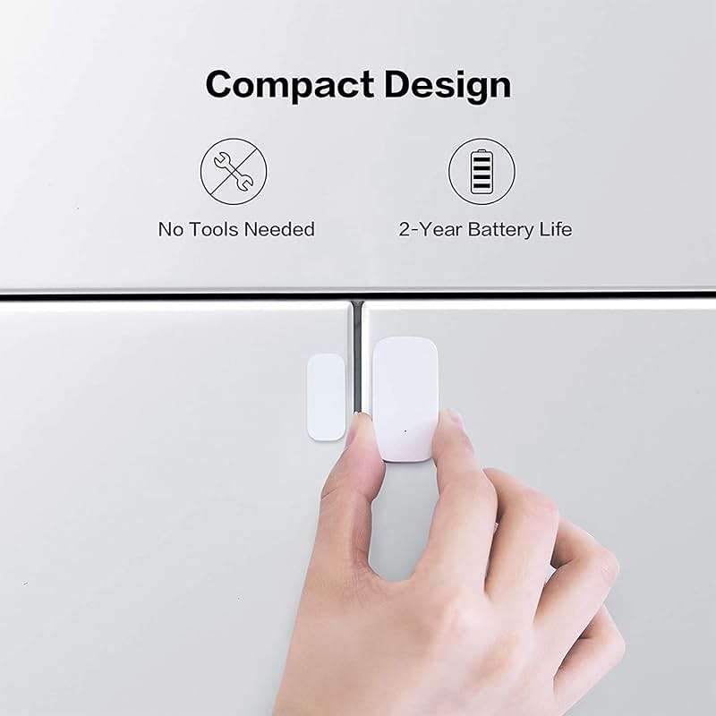 Aqara Zigbee Door and Window Sensor 3 Pack, Wireless Mini Contact Sensor, Home Automation, Requires Aqara Hub, Zigbee Connection, Kid Safety, Compatible with Apple HomeKit, Alexa, Works with IFTTT - Image 3