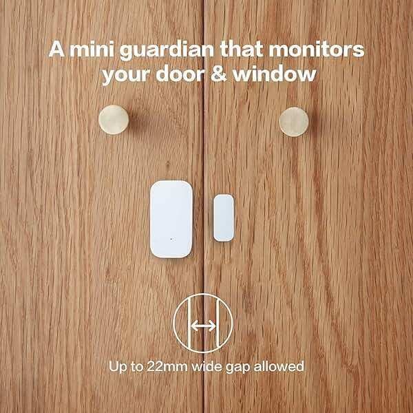 Aqara Zigbee Door and Window Sensor 3 Pack, Wireless Mini Contact Sensor, Home Automation, Requires Aqara Hub, Zigbee Connection, Kid Safety, Compatible with Apple HomeKit, Alexa, Works with IFTTT - Image 4